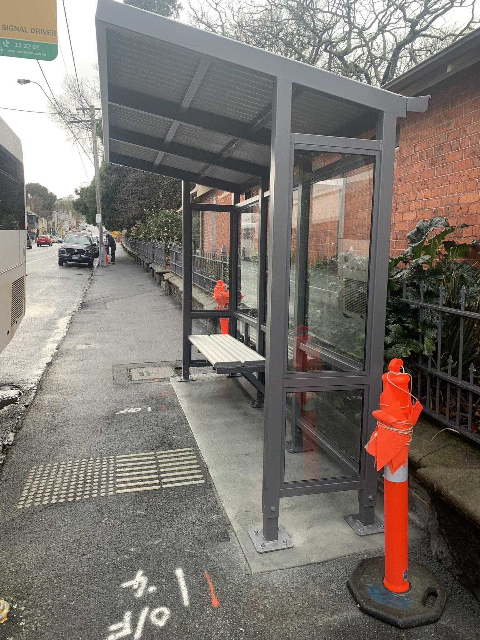 Bus shelter fabrication